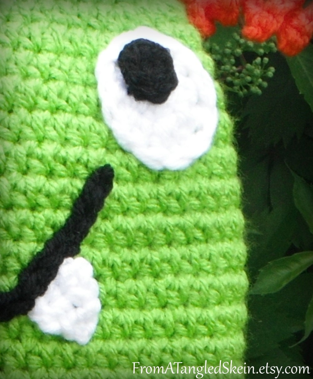 FREE SHIPPING Martin Monster Earflap Hat - Lime Green and Pumpkin Orange - Sizes Newborn, 3-6 mo, 6-12 mo, 1-2yrs, 3-10yrs