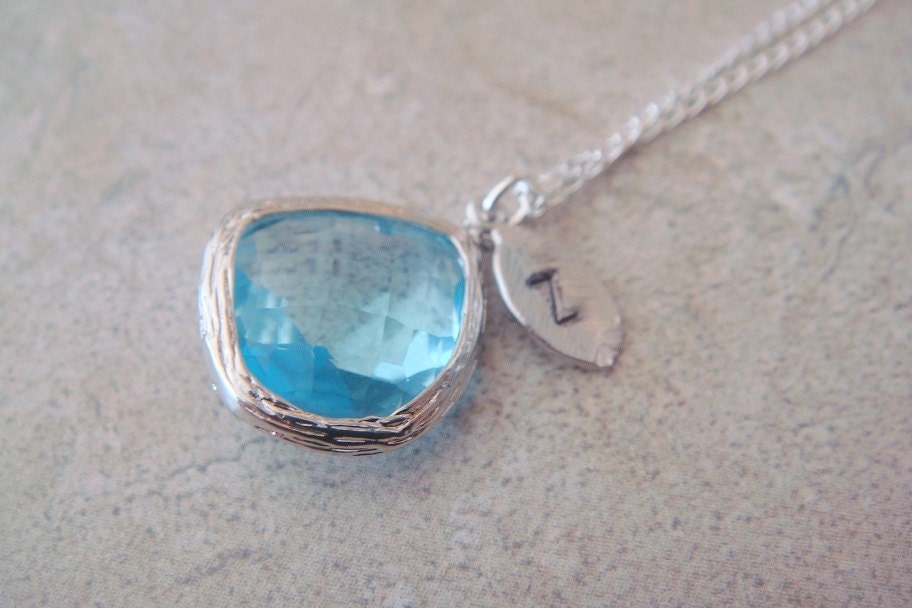 Sterling Silver Birth Stone Personalized Necklace Earrings Bridal Bridesmaids Special Ocassion Birthday Christmas