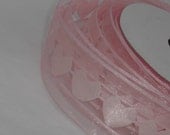 Light Pink Hearts Ribbon...1.1/2" X 10 yards