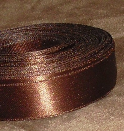 Chocolate Brown Ribbon...5/8" X 15 yards