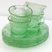 Green Depression Glass, Depression Glass, Green Glass Plates and Cups