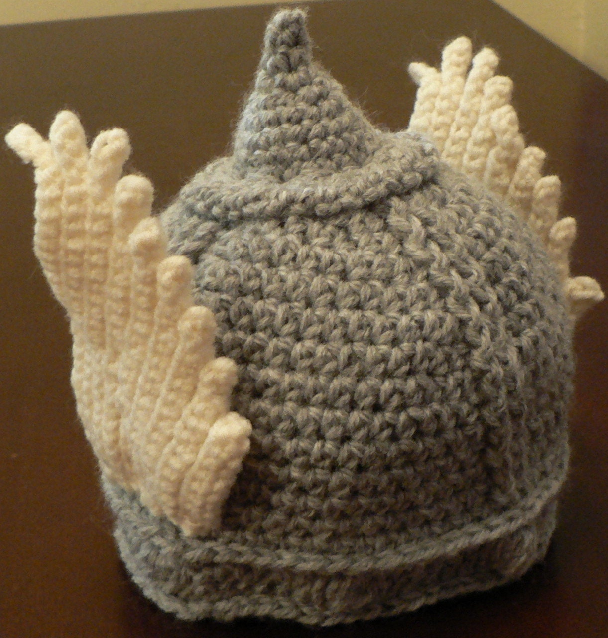 Crocheted Thor Hat Helmet for baby newborn to 3mo Winter - Costume - Halloween