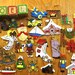 Vintage Lot of Hand Painted Double Sided Wooden Ornaments, Two Sided Ornaments
