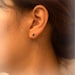 Tiny arrows stud earrings / choose your color / Mint, Peach, White and Black 4 colors