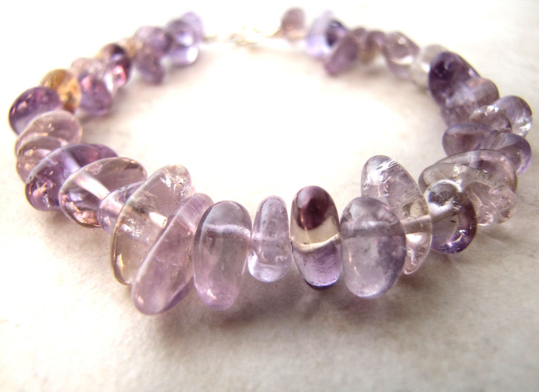 Amethyst Bracelet Purple Violet February Birthstone BellinaCreations Bellina Creation