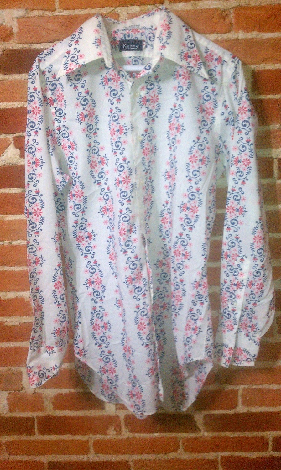 Vintage Floral Laid-back Men's Button-Up Shirt