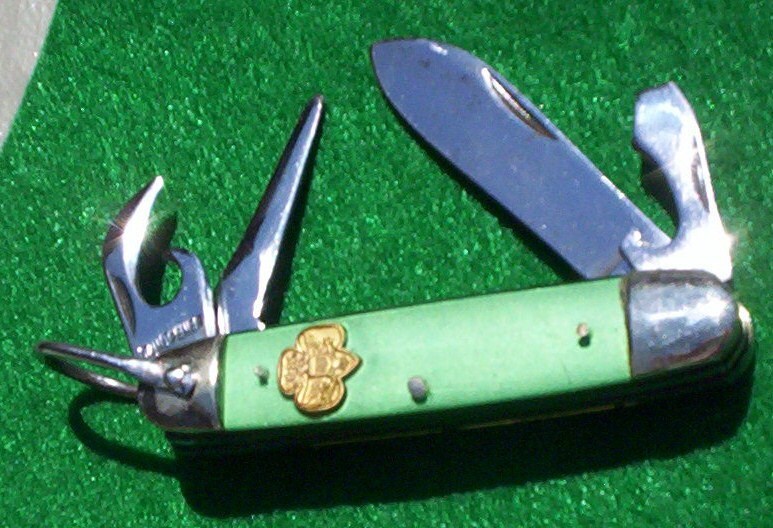 Girl Scout Knife. Pocket Flolding Knife. by THEOLDGARAGE on Etsy