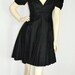 Vintage 80's 90's Off the Shoulder Black Mini Dress