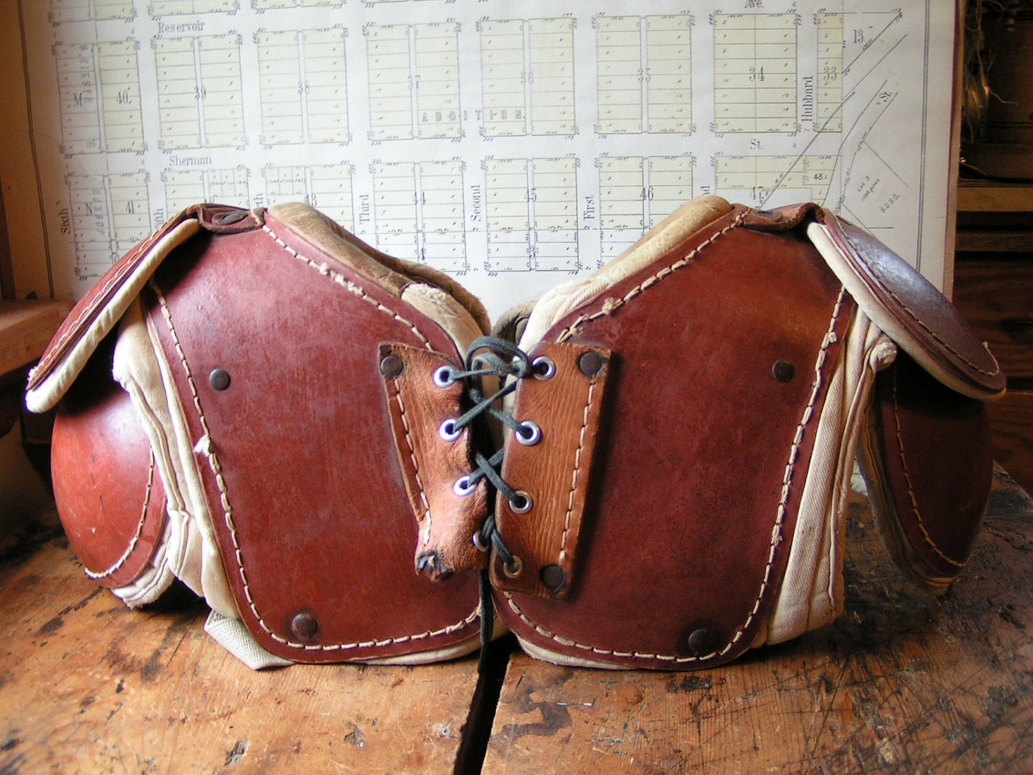 Vintage Football Shoulder Pads by CopperAndTin on Etsy
