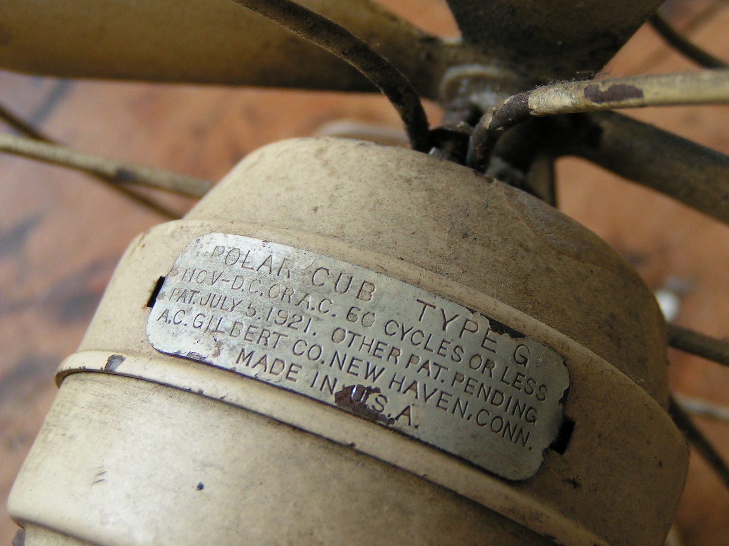 Vintage Tiny Polar Cub Fan, patented 1921