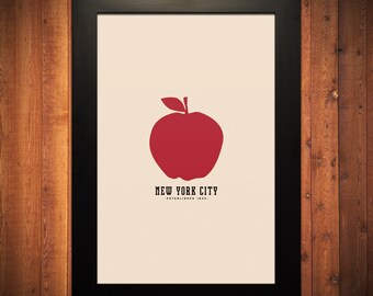 New York Minimalist City Poster - 12" x 18"