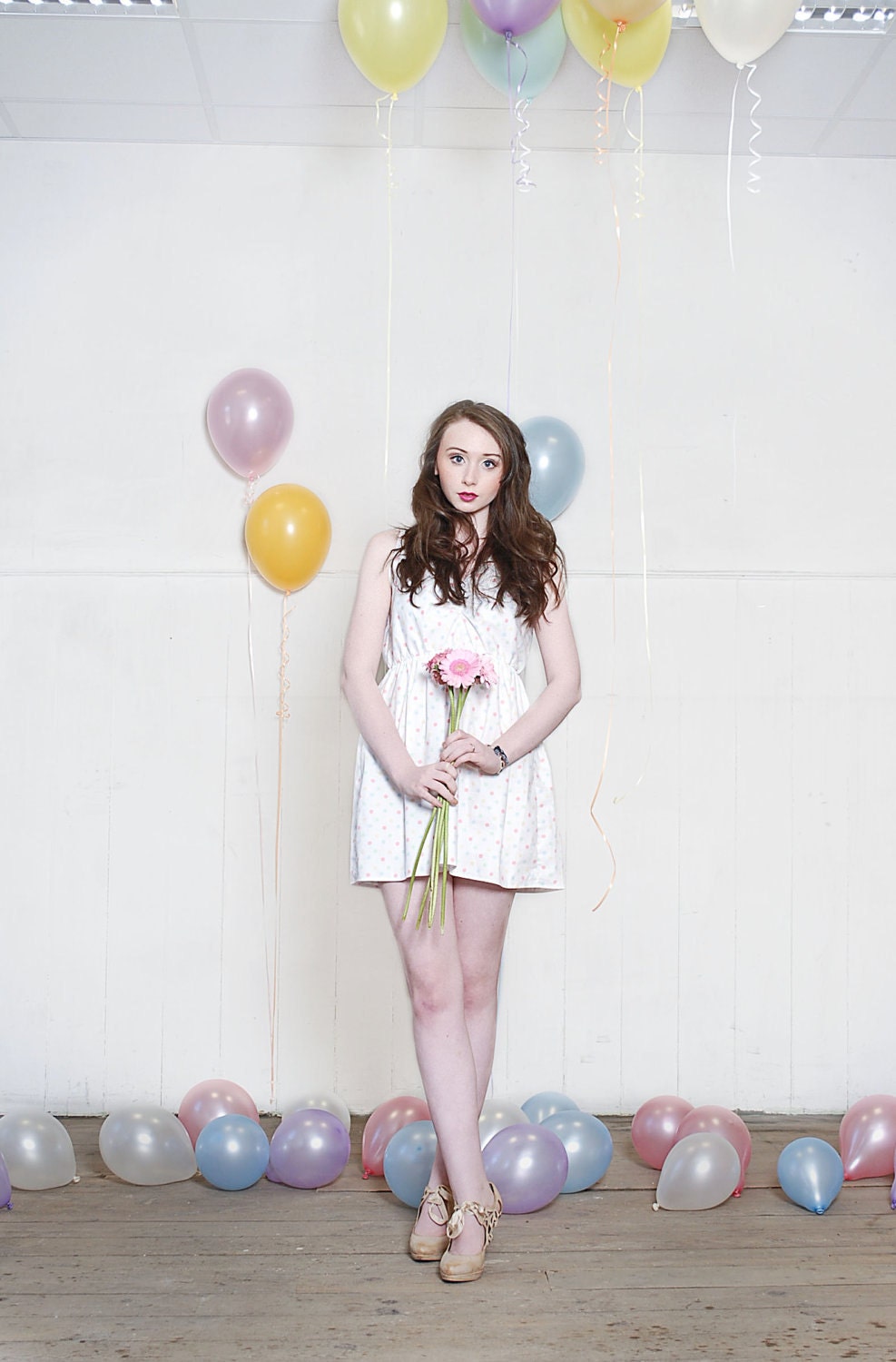 Pastel Polka dot Summer Dress