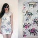 Handmade cotton floral shift dress Size XS UK 6