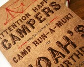 Camping Party Invitation - 5x7 Printable Design