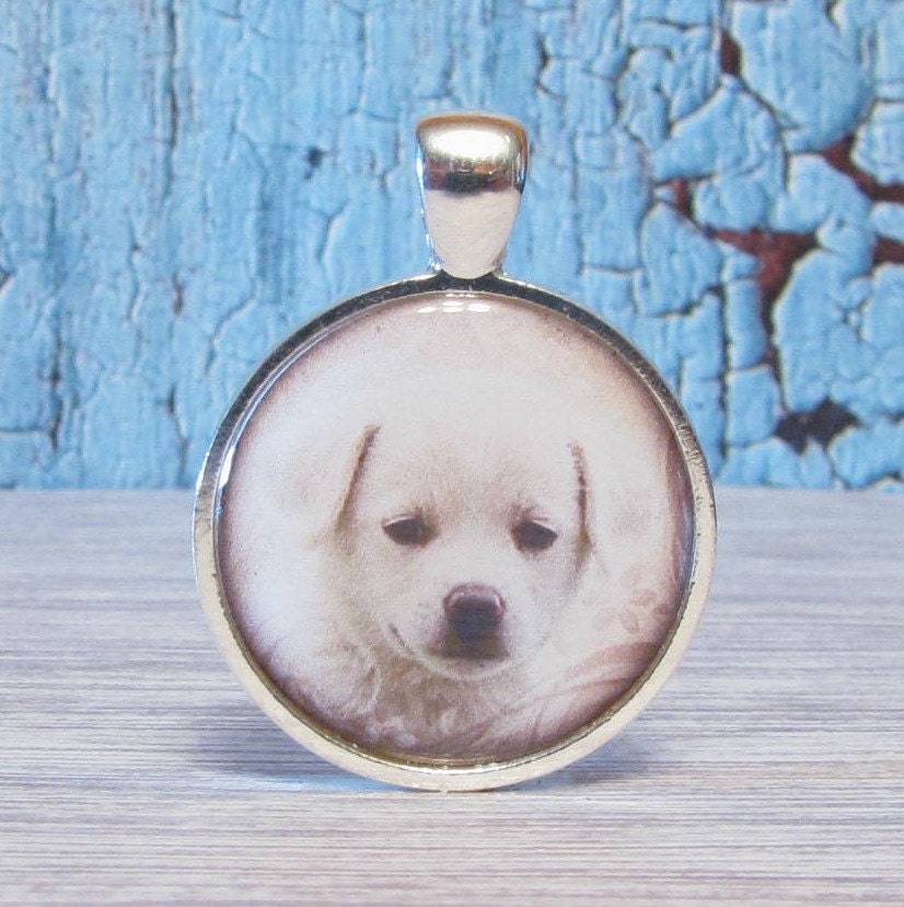 I Love My Dog 2 - 1 inch Circle Pendant with Free Ball Chain or Keyring (1091)