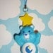 Care Bears Blue Bedtime Bear Yellow Star Phone Charm / Keychain