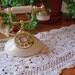 Vintage Crocheted Table Runner and Two Matching Doilies