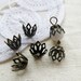 20pcs Brass Cup Flower Bead Caps