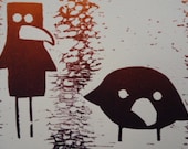 Raven Wood Block Print - ravenous III