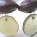 African seed Ntama coumba glass Yellow Red Blue Earrings by Fianaturals on Etsy