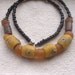 FIFA African recycled glass Necklaces series Yellow,red and blue by Fianaturals