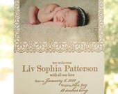 Letterpress Baby Announcements