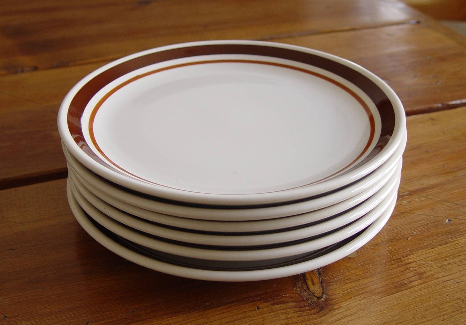 SET of 6 Vintage Restaurant Ware Homer Laughlin by calicoartist