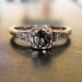 Vintage Color Change Sapphire and Diamond 14k Gold Ring