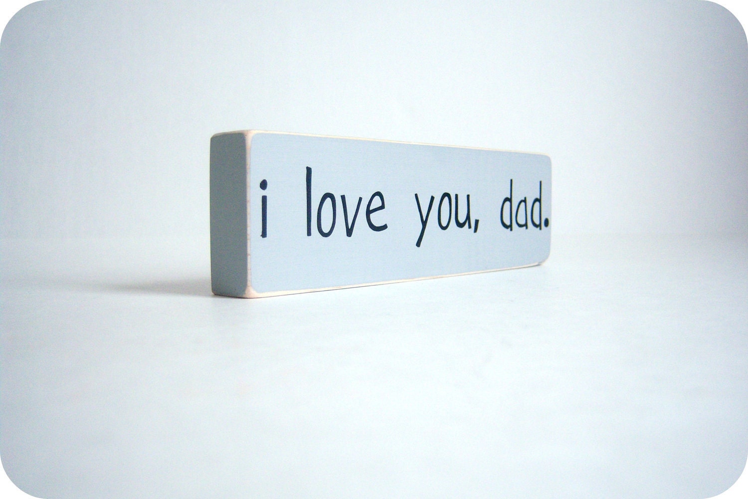 I Love You, Dad. Wood Block Decor.