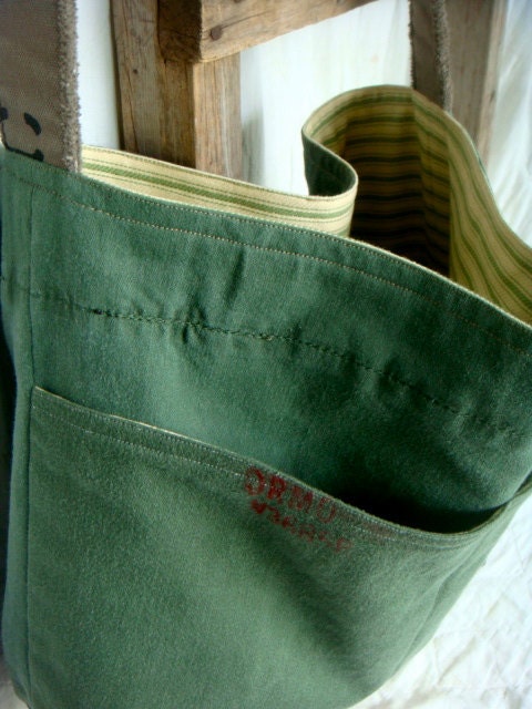 DRMO - reconstructed vintage military sack messenger bag
