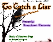 To Catch A Liar/ Stop Gossip Spell, Wicca, Pagan, Braucherei, Book of Shadows Art Page Digital Download