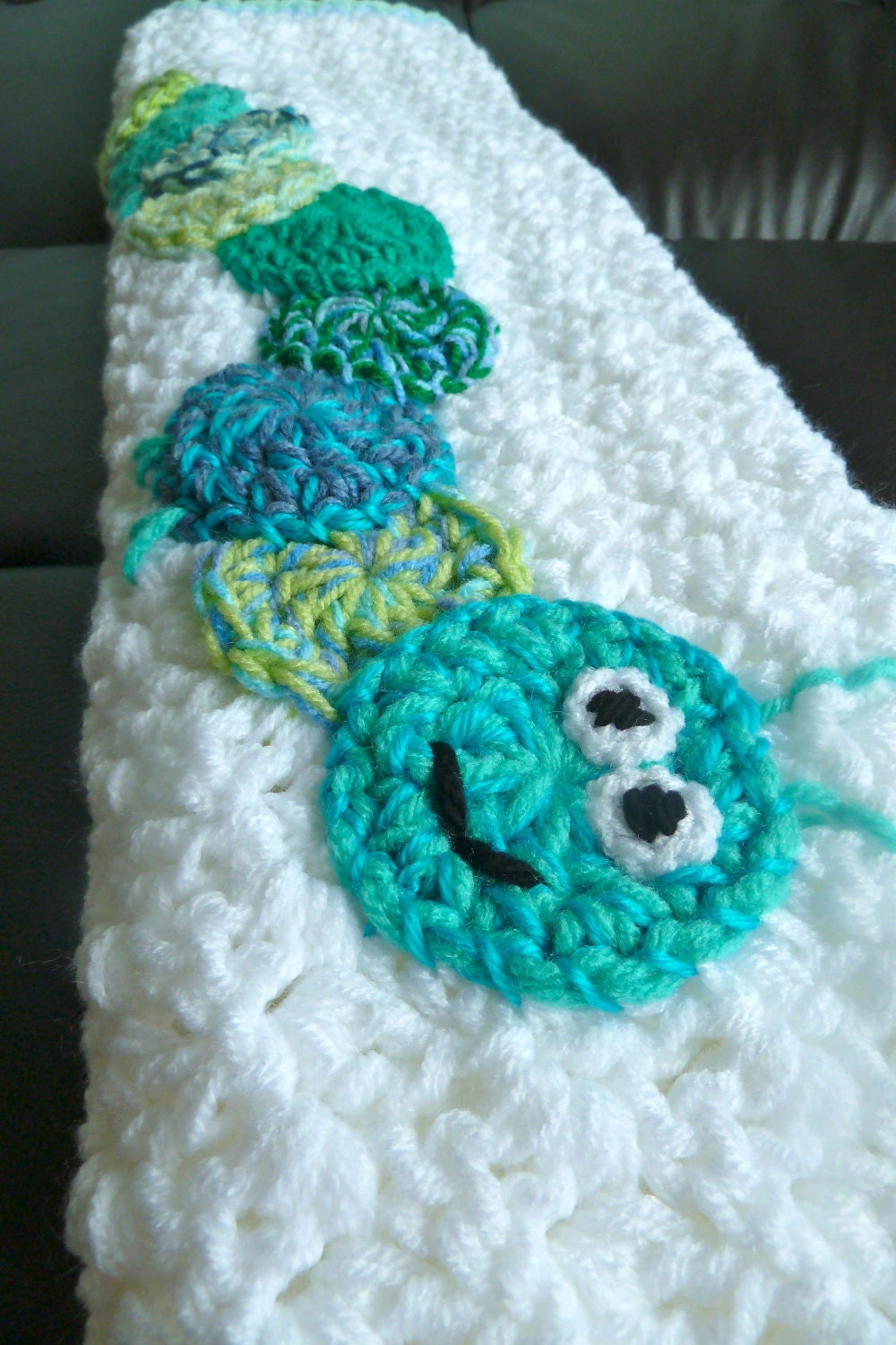 Crochet Caterpillar Baby Blanket