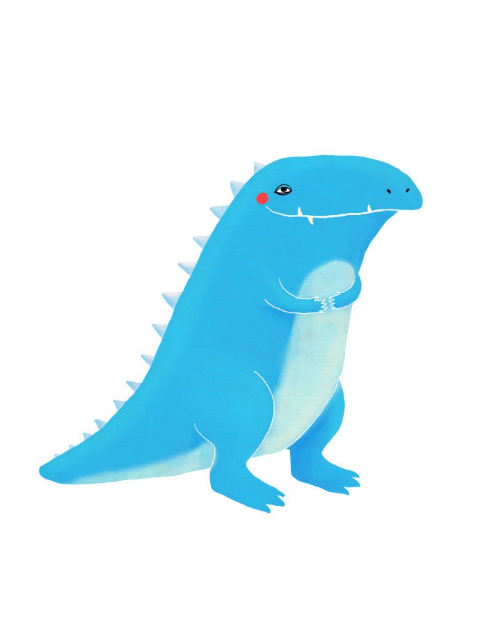 blue tyrannosaurus