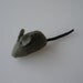 Cat Toy Little Fleece Catnip Mouse in Olive Green