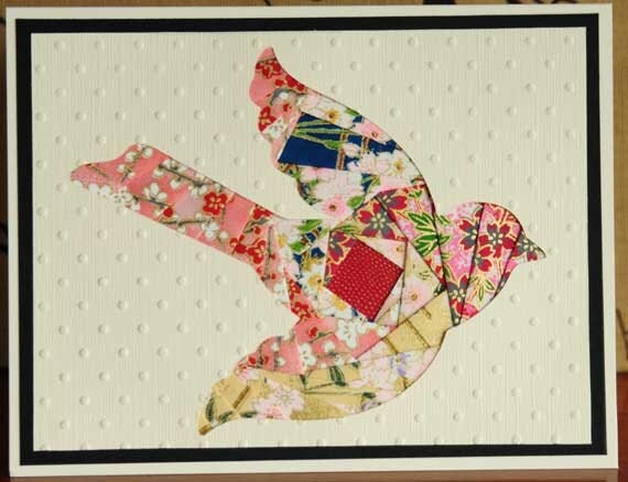 Iris Fold Blank Assorted All Occasion Cards Set of 5