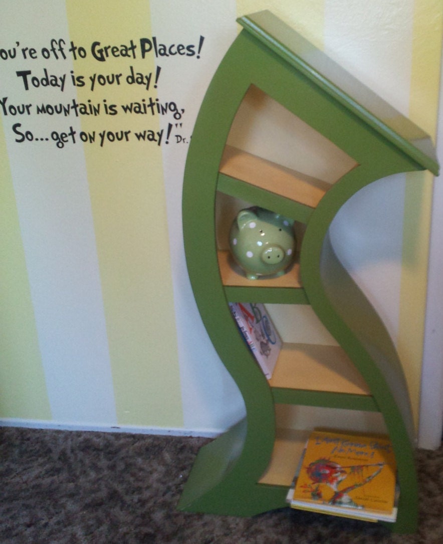Handmade 4ft Curved Bookshelf