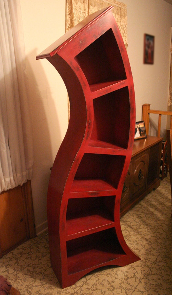 FREE SHIPPING,Handmade 6FT Distressed Red