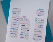 hi Greeting Card - Languages Around the World - Blank Inside