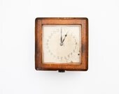 Vintage Russian Wall Clock - Retro Home Decor - Soviet Wooden Navy Clock 24H - RARE Original - Collectible