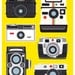 Retro Poster Polaroid Print Vintage Camera Poloaroid poster Kids room art - Polaroid, Rolleiflex, Holga - Cool Cameras - A3