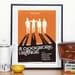 Clockwork orange Poster, movie poster, Stanley Kubrick modernist retro style A3