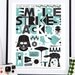 Star Wars Poster Empire Strieks Back  11x14  custom color