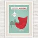 Danish modern poster print, Arne Jacobsen Egg chair illustration, Louis Poulsen PH5, wall art, retro,  pop art A2