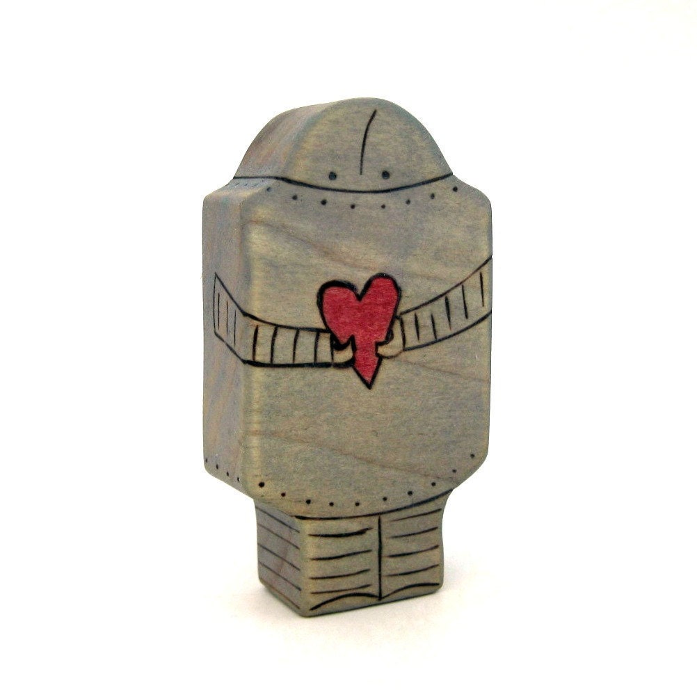 Love Robot Toy - Handmade Wooden Toy - Waldorf Toy - Wood Toy - Kids Toy