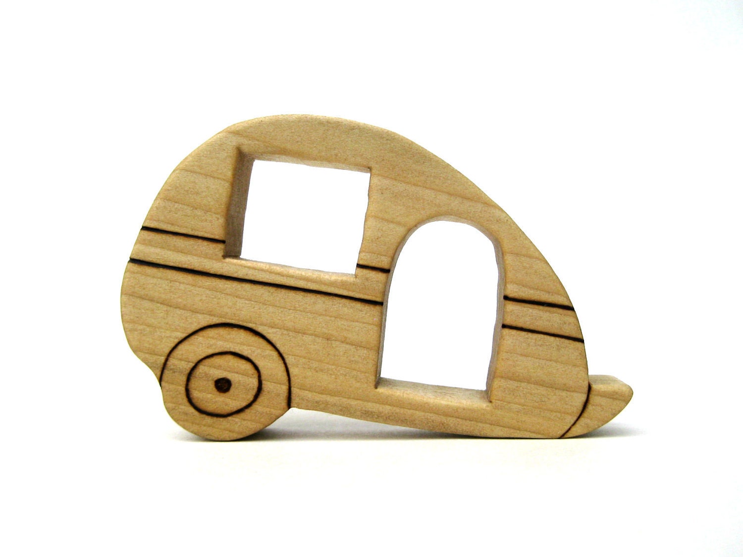 Camper - Wooden Teether - Organic Baby Toy - Infant Toy