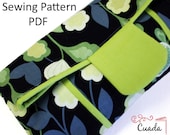 Clutch Bag PDF Sewing Pattern & Tutorial with photos. Fold over Clutch. purse