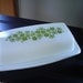 Reserved for K. P. Vintage Butter Dish Vintage Corelle Green Lazy Daisy Pattern Sweet Butter Dish