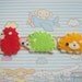 Set Of 6 pcs Handmade Felt Hedgehog
