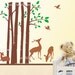 Tree with Birds Deer Wall Decals Removable Vinyl Decal Wall Decor Wall Sticker Trees with Birds 40135