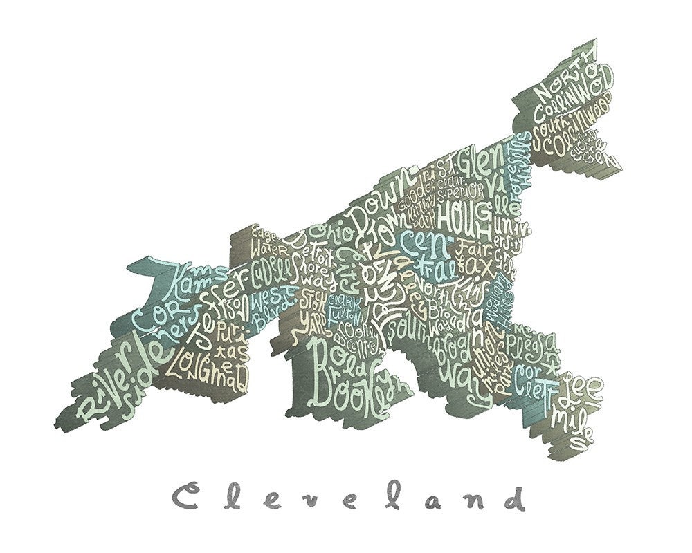 Cleveland neighborhoods (8x10)